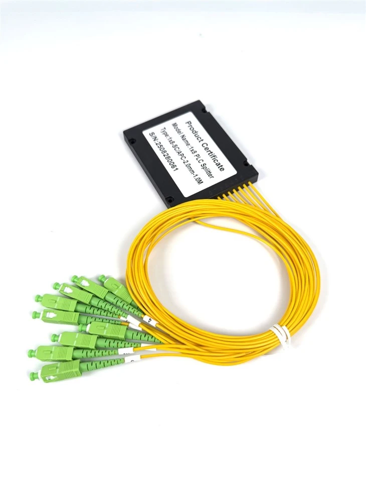 1x8 ফাইবার অপটিক স্প্লিটার SC APC