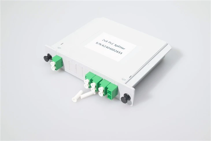 2*8 PLC ফাইবার অপটিক স্প্লিটার ক্যাসেট SC APC