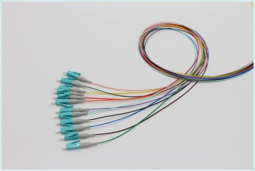 ফাইবার অপটিক পিগটেল LC UPC OM3 12 রঙ