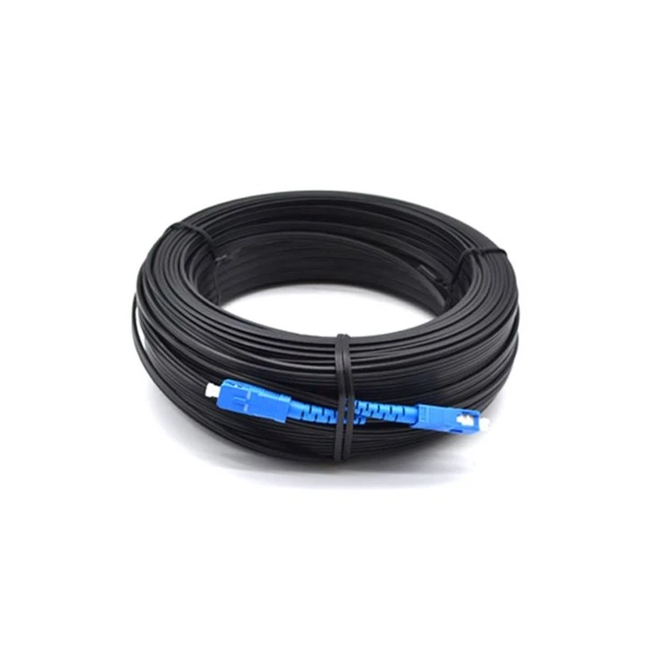 SC/UPC থেকে SC/UPC FTTH ড্রপ কেবল প্যাচ কর্ড সিঙ্গেলমোড সিমপ্লেক্স LSZH