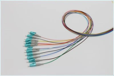 ফাইবার অপটিক পিগটেল LC UPC OM3 12 রঙ